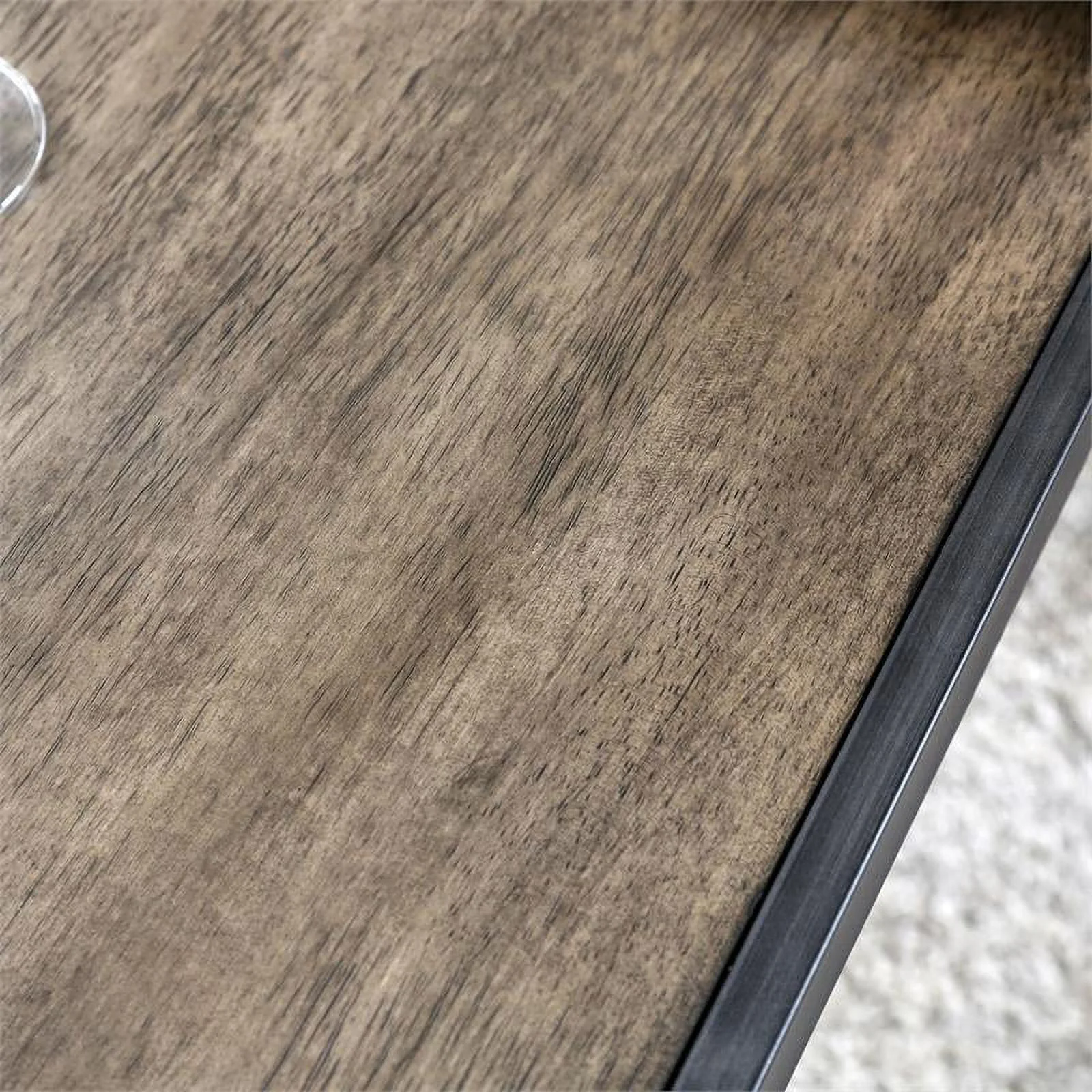 Furniture of America Janell Mid-century Metal 7-Piece Dining Table Set in Gray