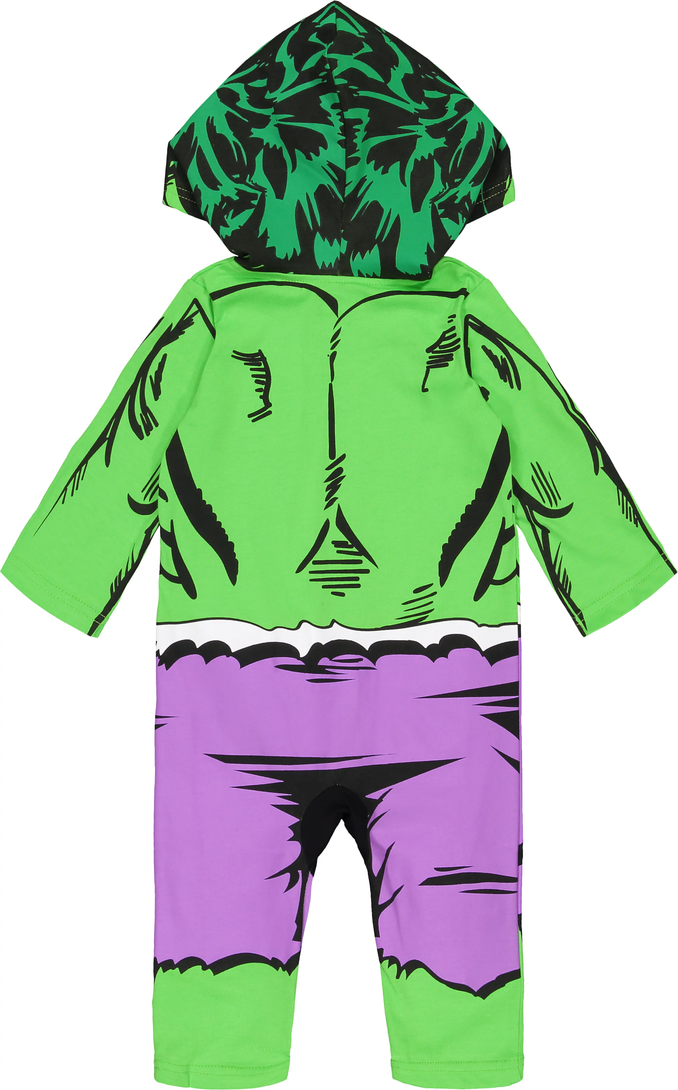 Marvel Avengers The Incredible Hulk Baby Boys Costume Coverall Hooded 6-9 Months