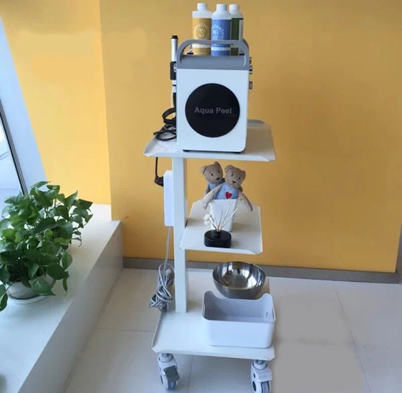 PreAsion Mobile Trolley Dental Equipment Surgical Equipment Trolley Beauty Salon Tools Ultrasound Cart 3 Layers