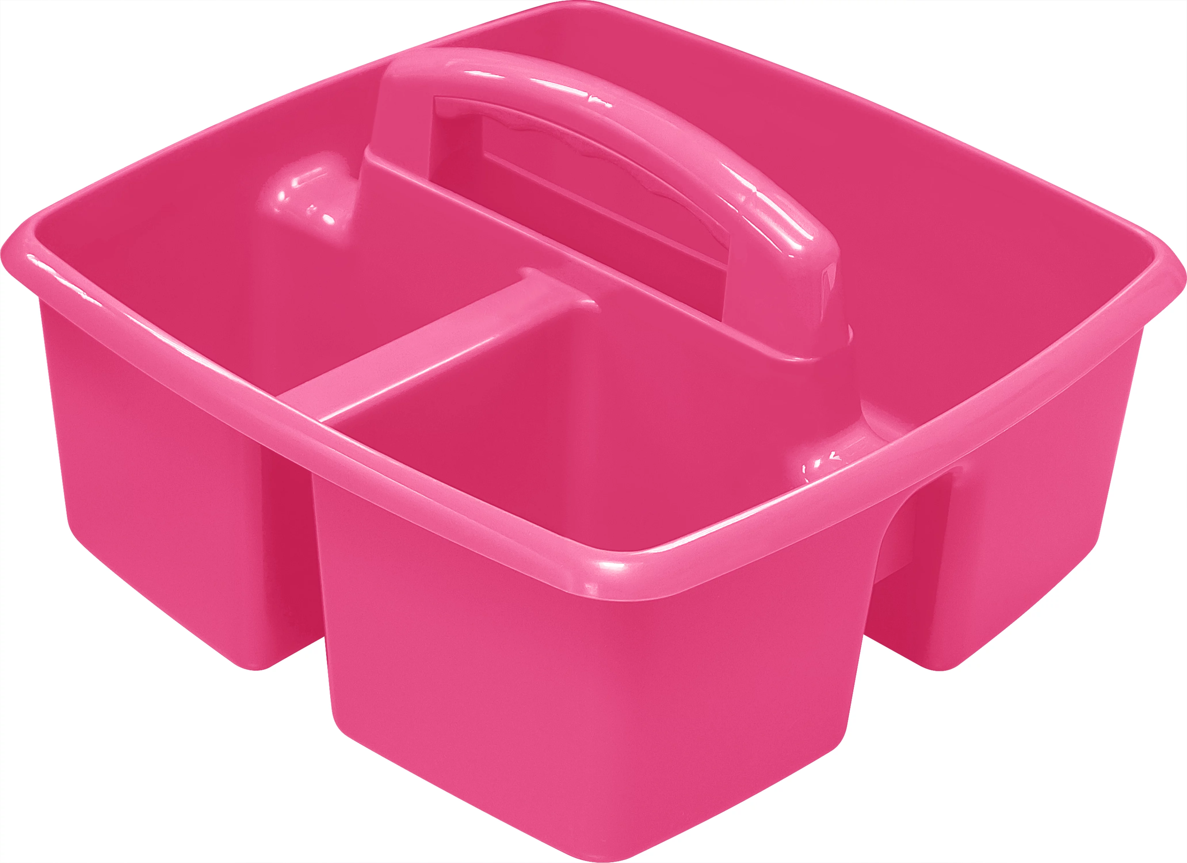 Pen+Gear Plastic Caddy, Craft and Hobby Organizer, Fuchsia Burst, 6-Pack
