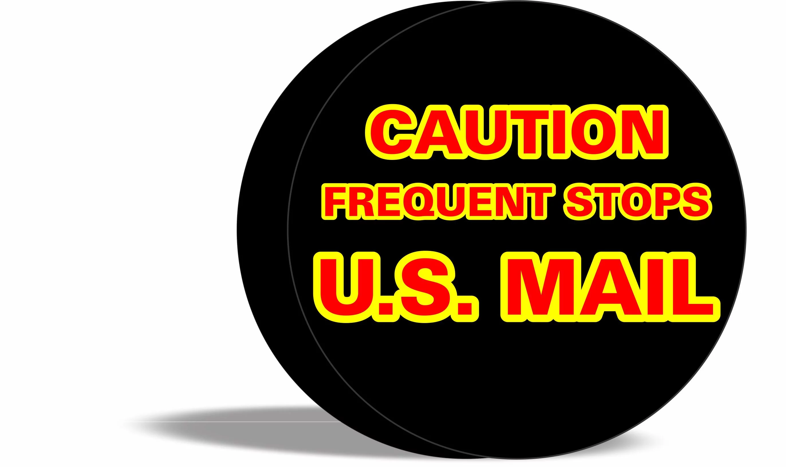 Tire Cover Central US Mail Black Vinyl (Select Size/Camera in Menu)245/75r17