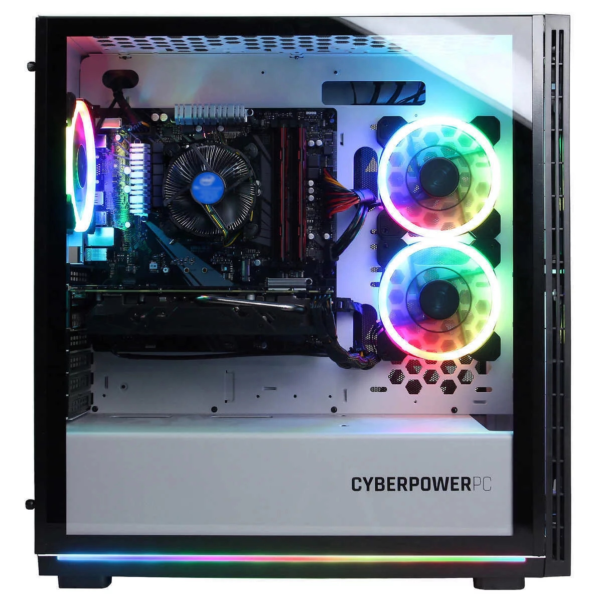 CyberPowerPC Xtreme Gaming Desktop - 10th Gen Intel Core i5-10400F - GeForce RTX 2060, White PC Computer GXi10000CV2 16GB RAM 500GB SSD NVIDIA GeForce RTX 2060