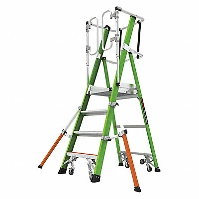 Little Giant Ladders Safety Cage,Fiberglass,375 lb.,4 ft. 19704-146