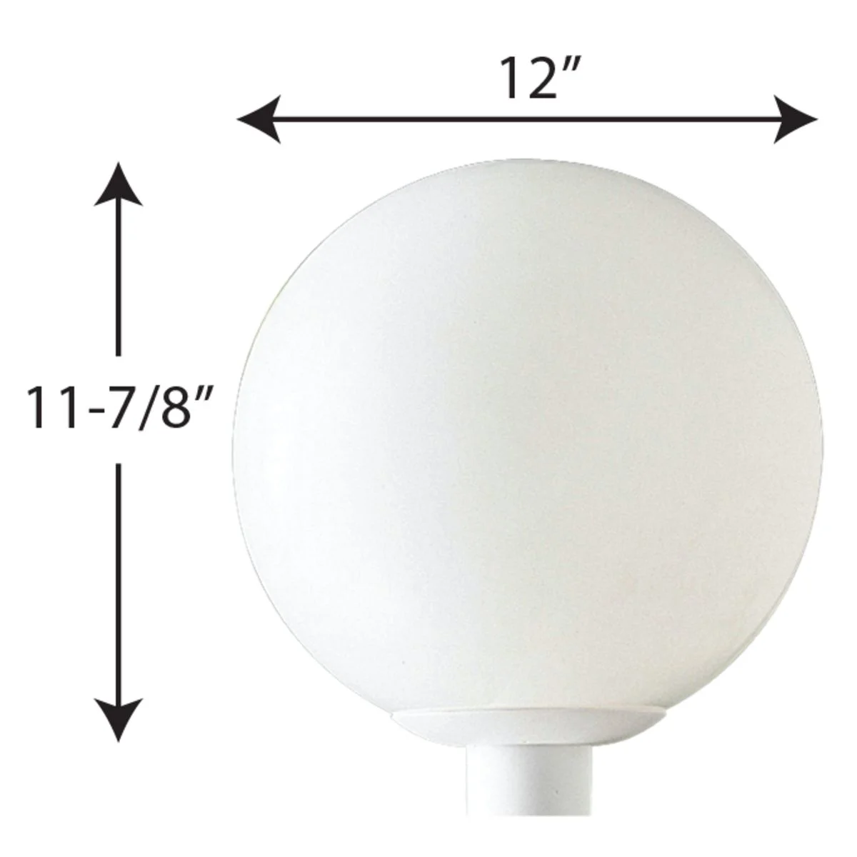 Acrylic Globe One-Light Post Lantern