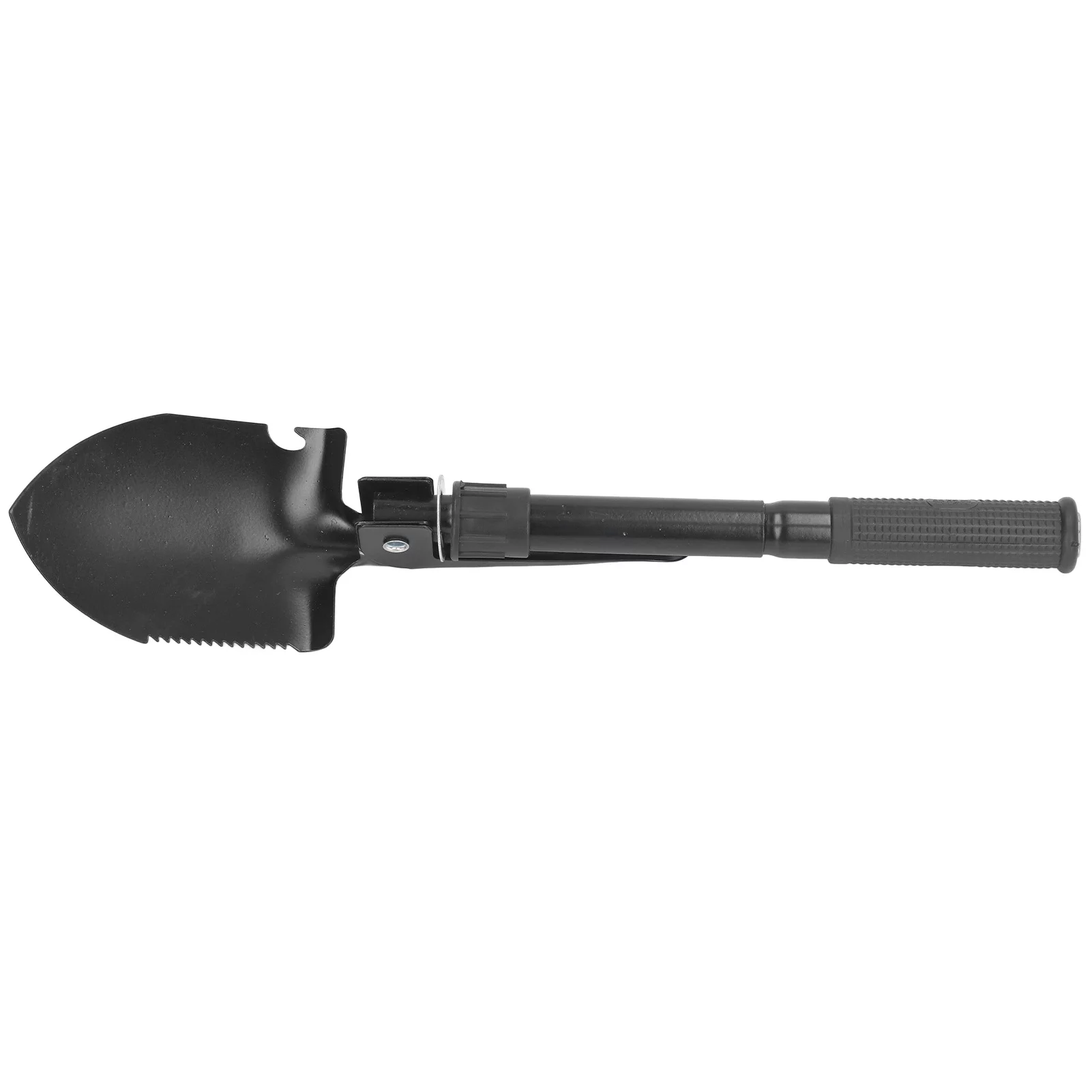 Risegun Folding Survival Shovel, Heavy Duty Carbon Steel Military Style Entrenching Tool Camping Shovel Portable Entrenching Trenching Tool Collapsible Spade with Compass