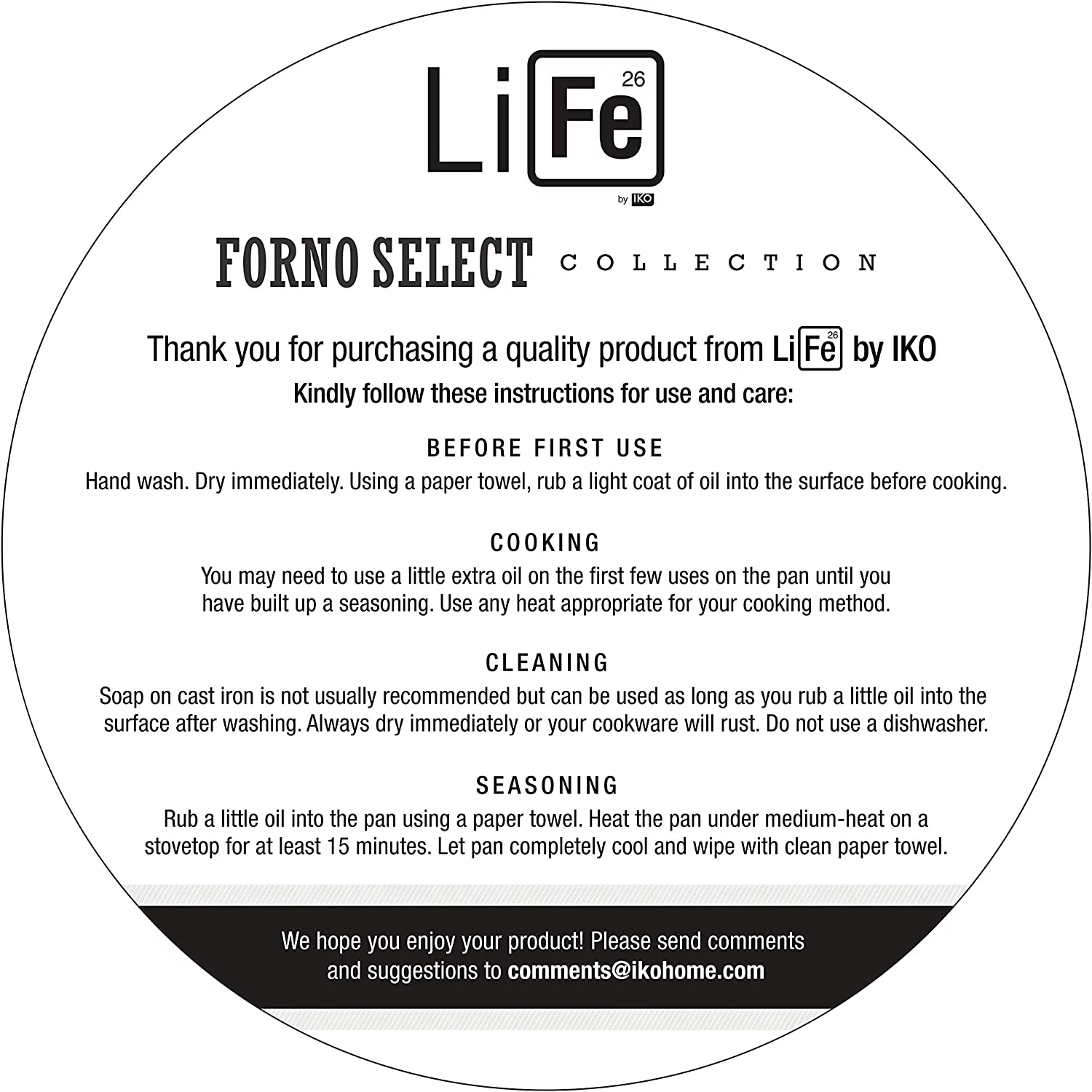 Lightweight Kosher Cast Iron Pan, Heavy Duty Stainless Steel Handle, Vegetable Based Pre-Seasoned Non-Stick Easy To Clean Interior, Safe On All Cooking Surfaces, Oven Safe (12