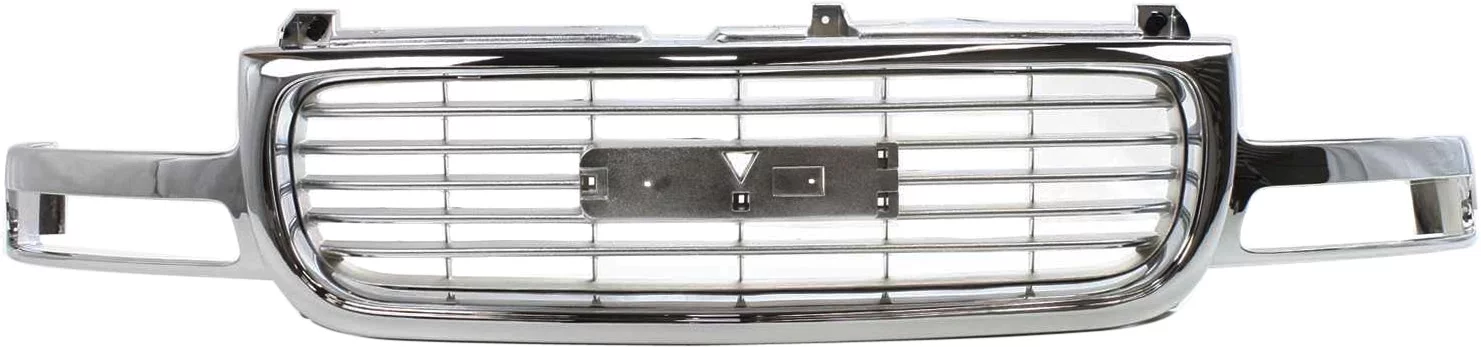 Grille Assembly Compatible with GMC SIERRA 1500/2500 1999-2002 / YUKON 2000-2006 All Chrome