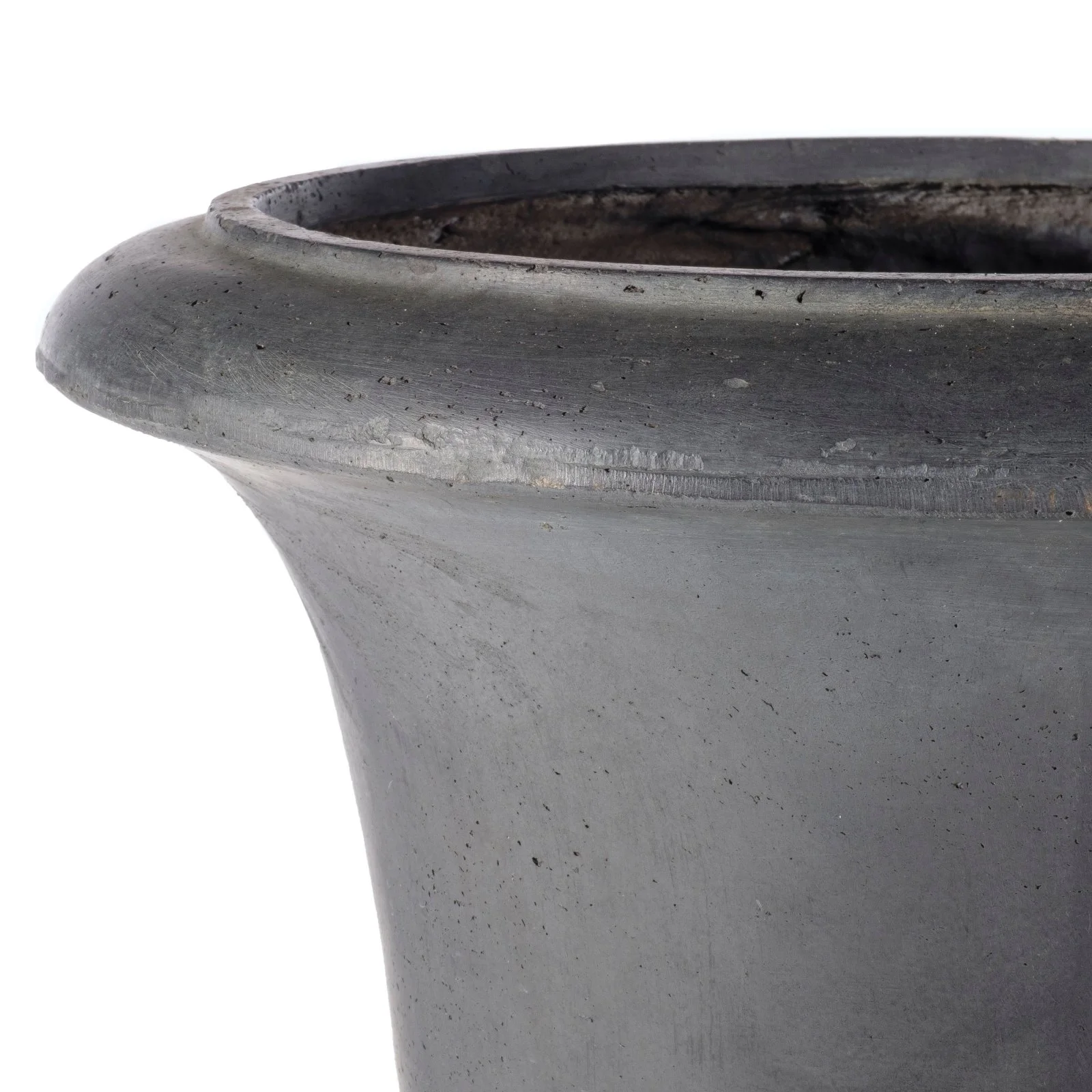 Alfresco Home Jovina Fiberstone Medium Urn Planter in Antique Dark Bronze