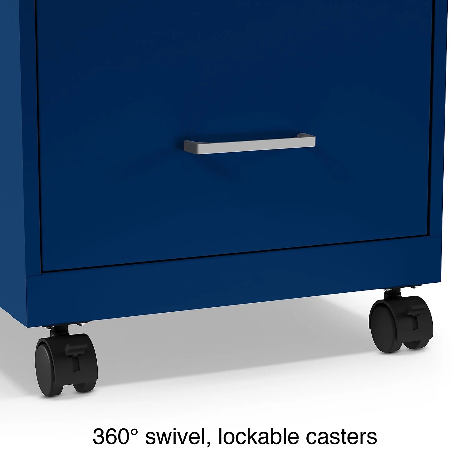 Staples 2-Drawer Light Duty Vertical File Cabinet Locking Letter Blue 18