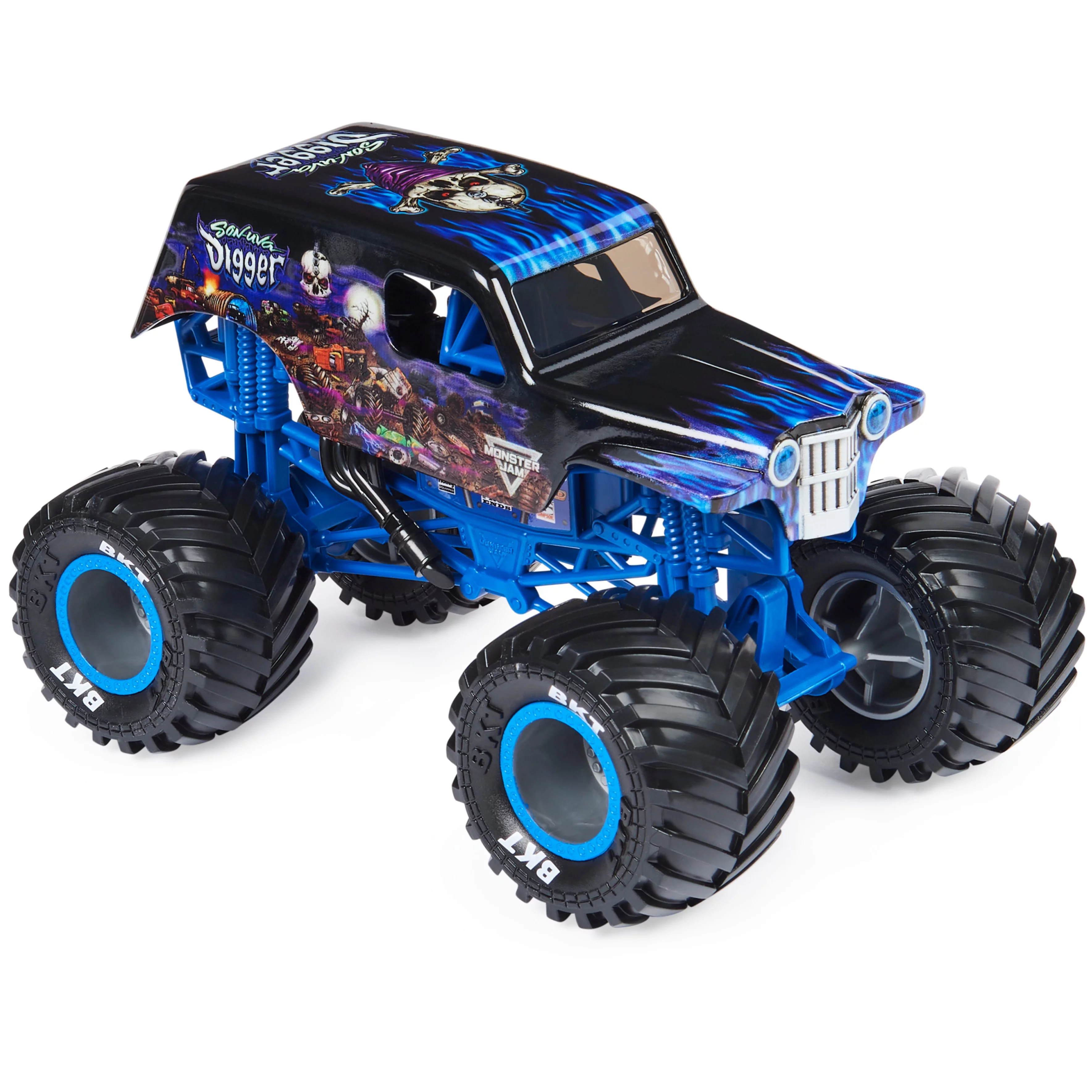 Monster Jam, Official Son-Uva Digger Monster Truck, Collector Die-Cast Vehicle, 1:24 Scale