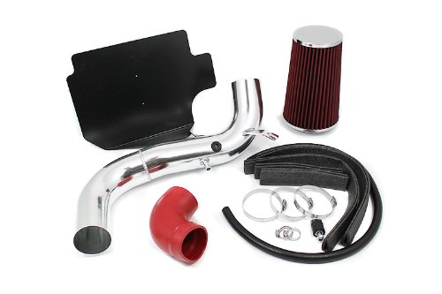 1998 1999 2000 2001 2002 2003 Chevrolet S-10 / GMC Sonoma I4 2.2L Heat Shield Cold Air Intake System with Filter - Red
