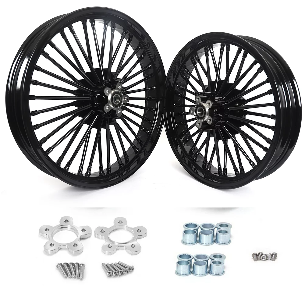 21x3.5 16x3.5 Fat Spoke Wheels for Harley Touring Bagger Road King Glide
