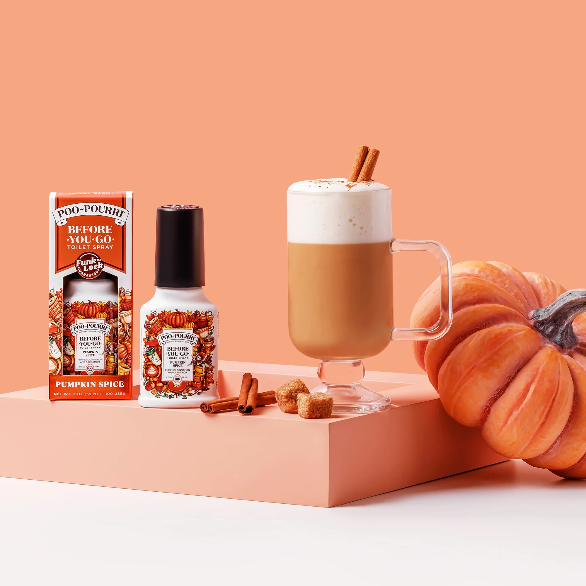 Poo~Pourri Pumpkin Spice 2 Fl Oz Fall Toilet Spray