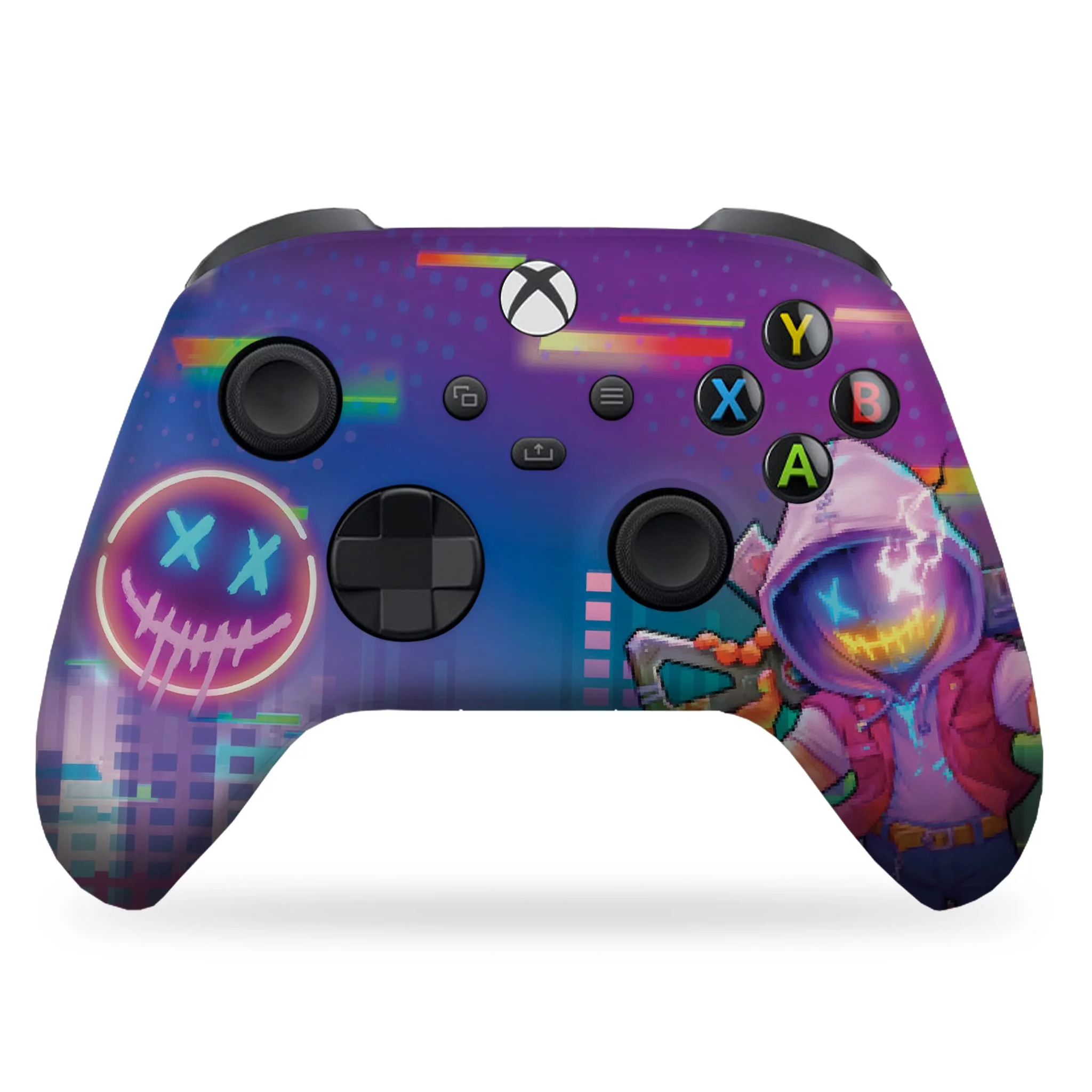 Dreamcontroller Wireless Xbox One Modded Controller Neon Abyss Design, Compatible with Series X/S