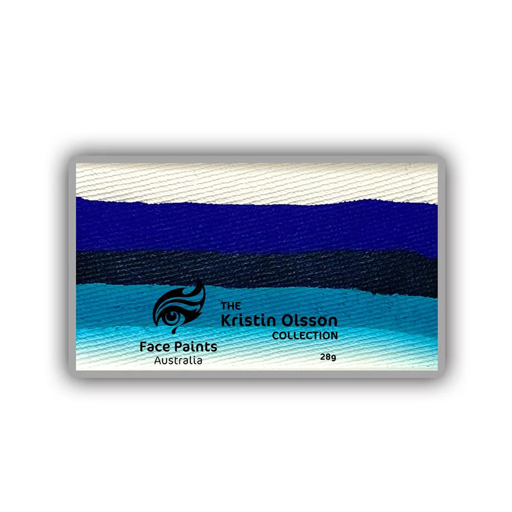 Face Paints Australia Face and Body Paint Rainbow Cake - Ulysses by Kristin Olsson (28gm), Hypoallergenic, Highly Pigmented, Water Activated, Skin Safe, Non-Toxic Face Paint