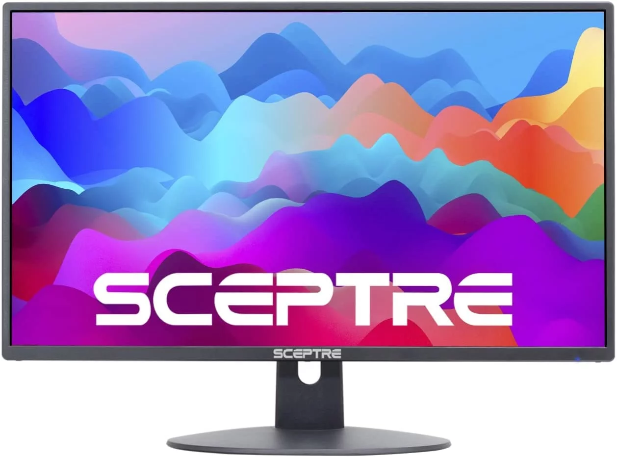 2 Pack Sceptre E249W-19203R 24-inch FHD LED Gaming Monitor 2X HDMI VGA 75Hz Build-in Speakers, Machine Black