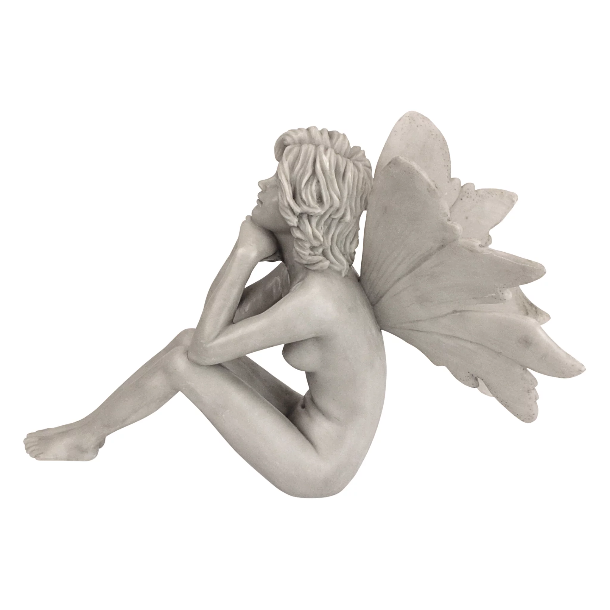 Design Toscano The Secret Garden Fairies: Pondering Fairy Statue