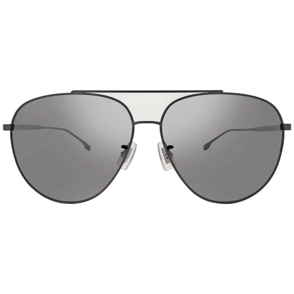 Hugo Boss Silver Mirror Pilot Men's Sunglasses BOSS 1296/F/S 0R81/T4 63