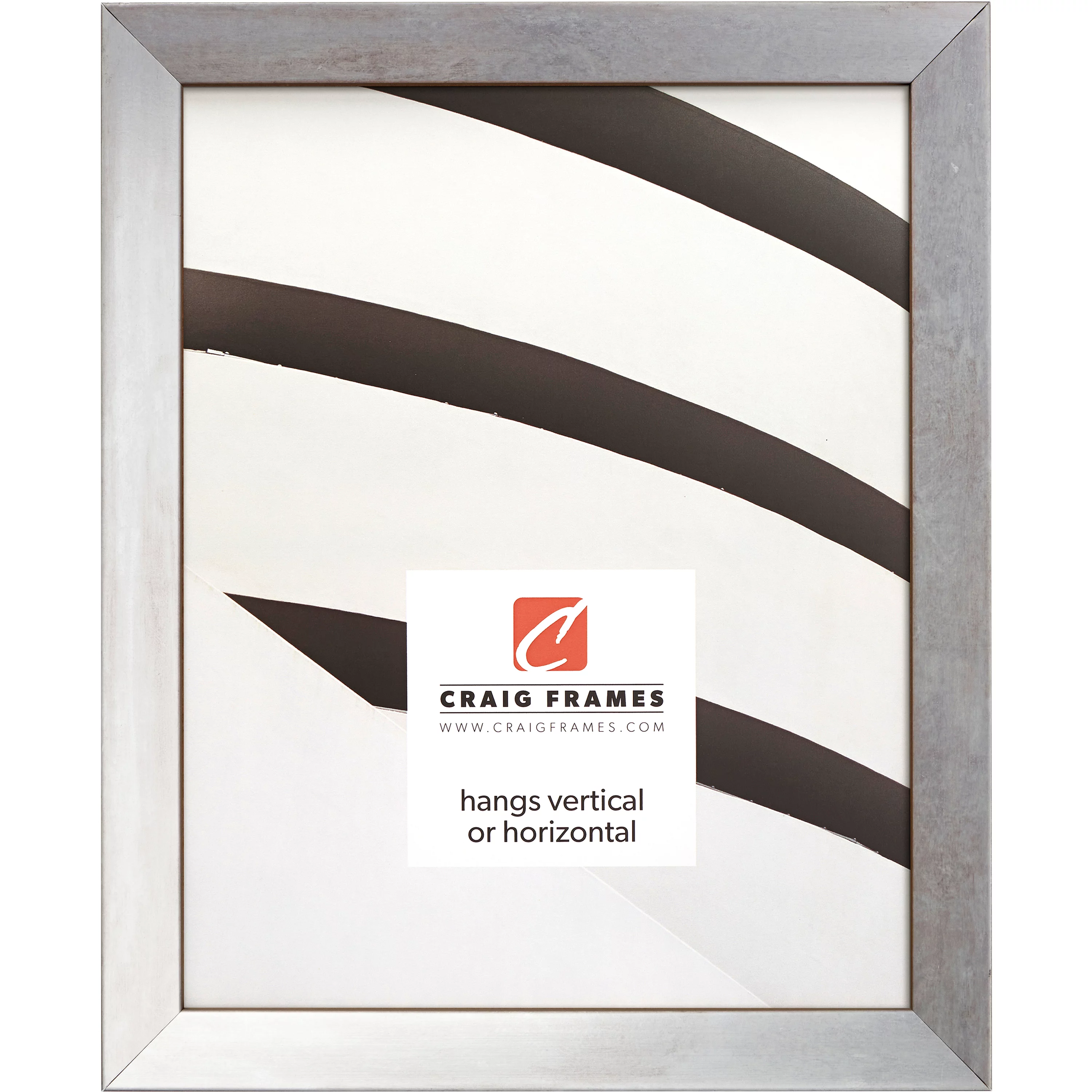 Craig Frames Alloy, 10x13 inch Picture Frame, Nickel