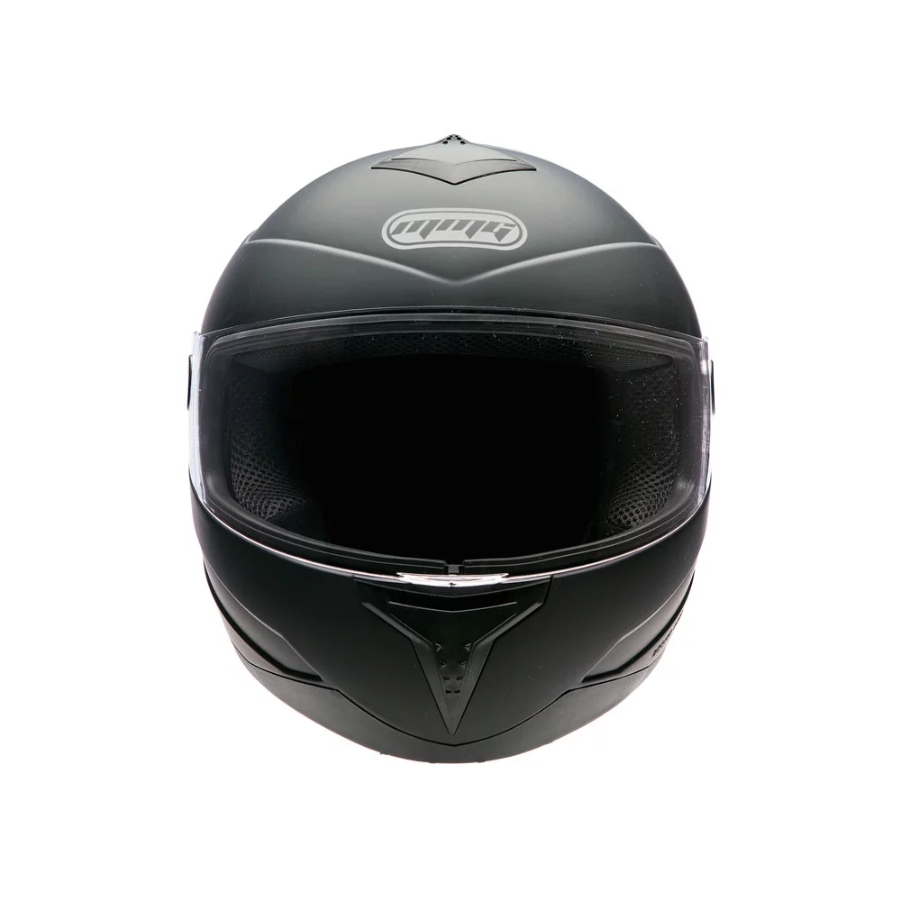 MMG Adult Full Face Helmet DOT – Matte Black LARGE (with Spare Shield) Model 26