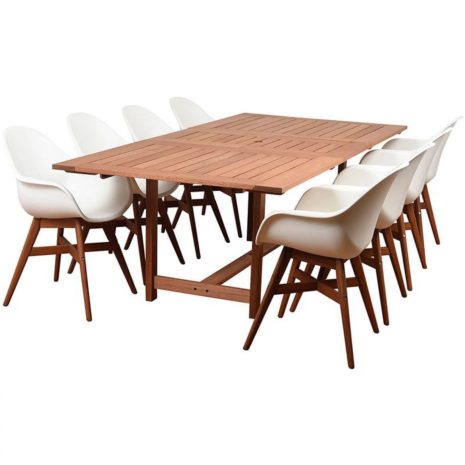 International Home Amazonia Charlotte Deluxe 9 Piece Patio Dining Set