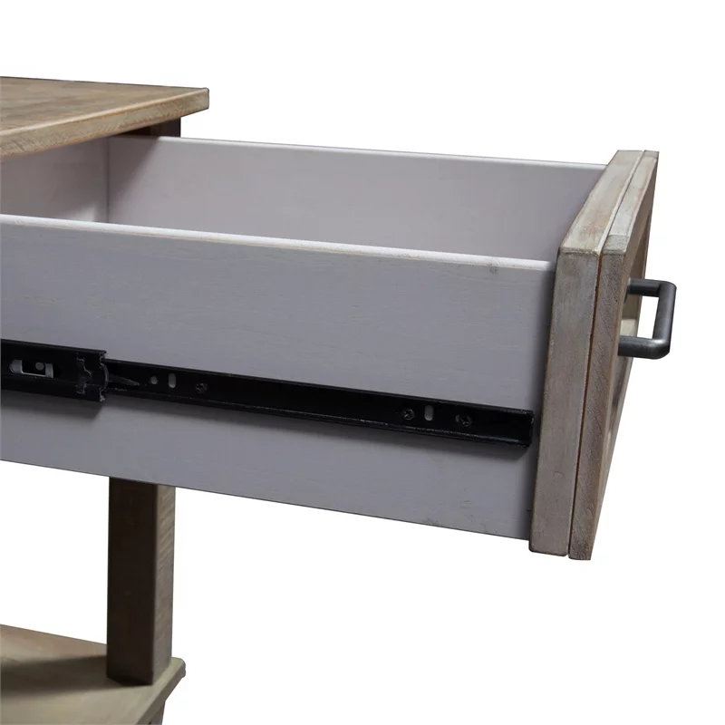 Parkland Falls Light Brown Rectangular End Table