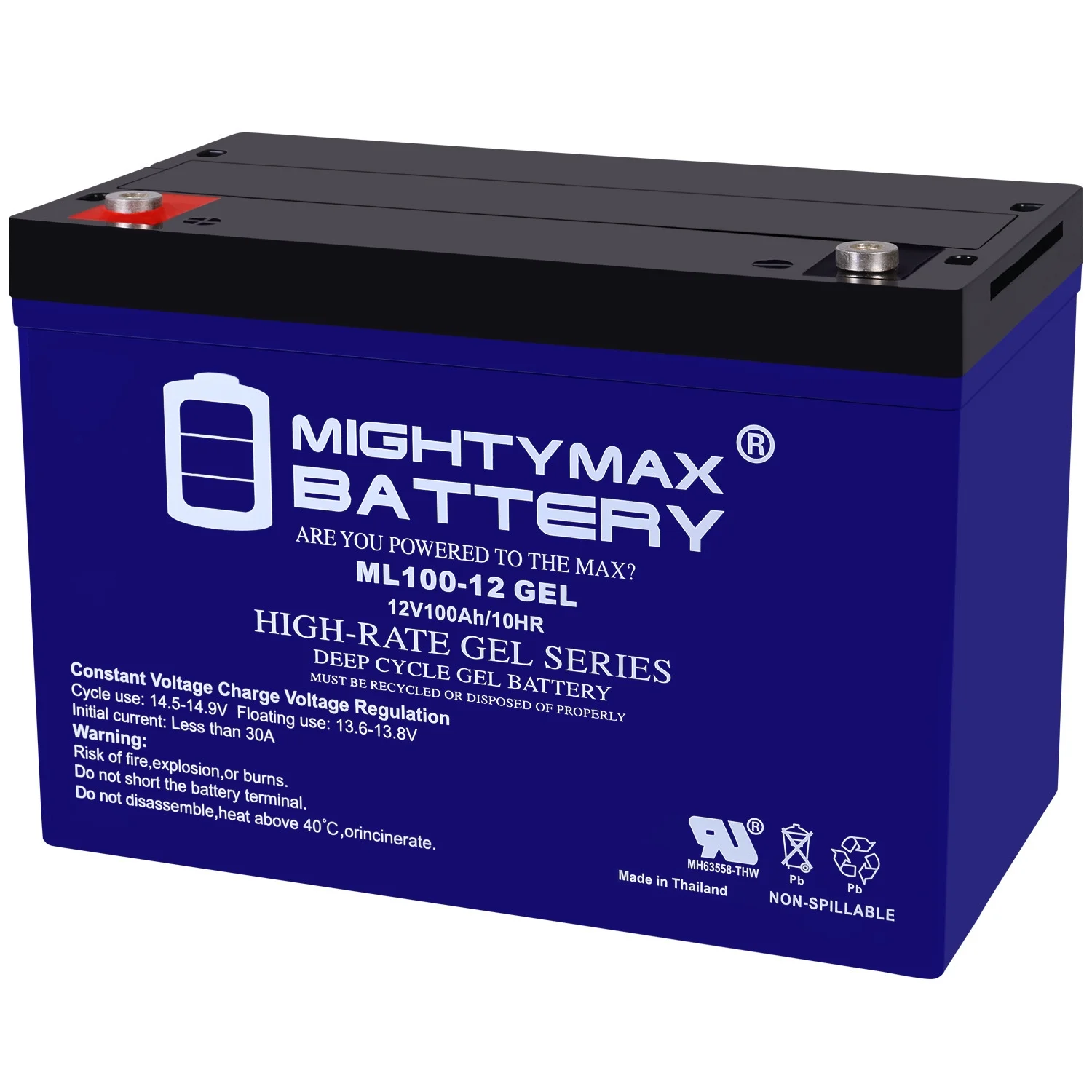 12V 100AH GEL Battery Replacement for CyberPower Systems CPS1000E