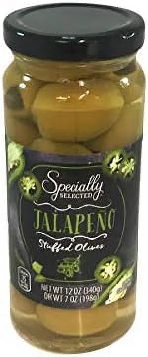 Specially Selected Jalapeño Stuffed Queen Olives - 2 Count (7 Oz.)