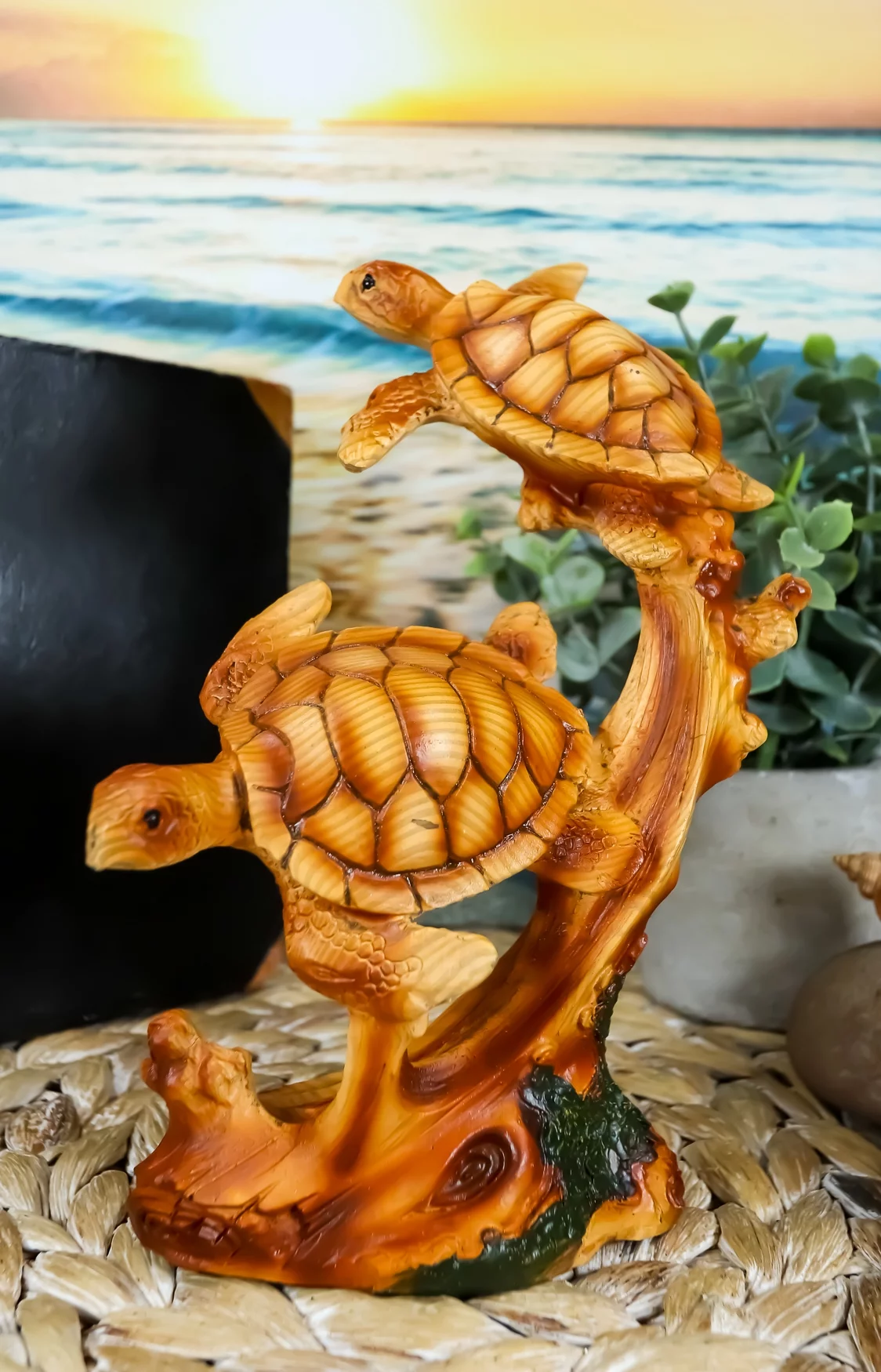 Ebros Exploring Sea Turtles Decor Statue 9