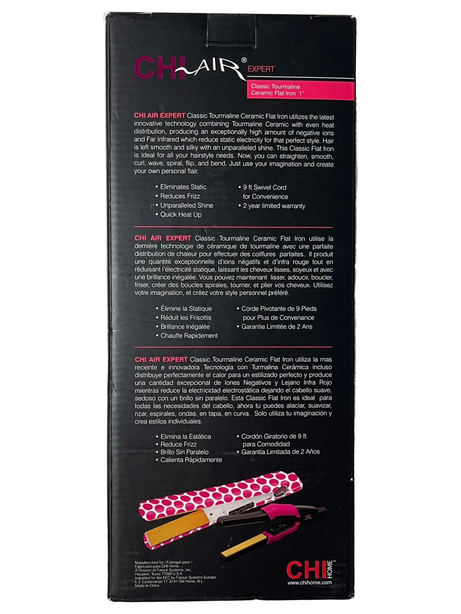 Chi Air Pink Polka Dot 1