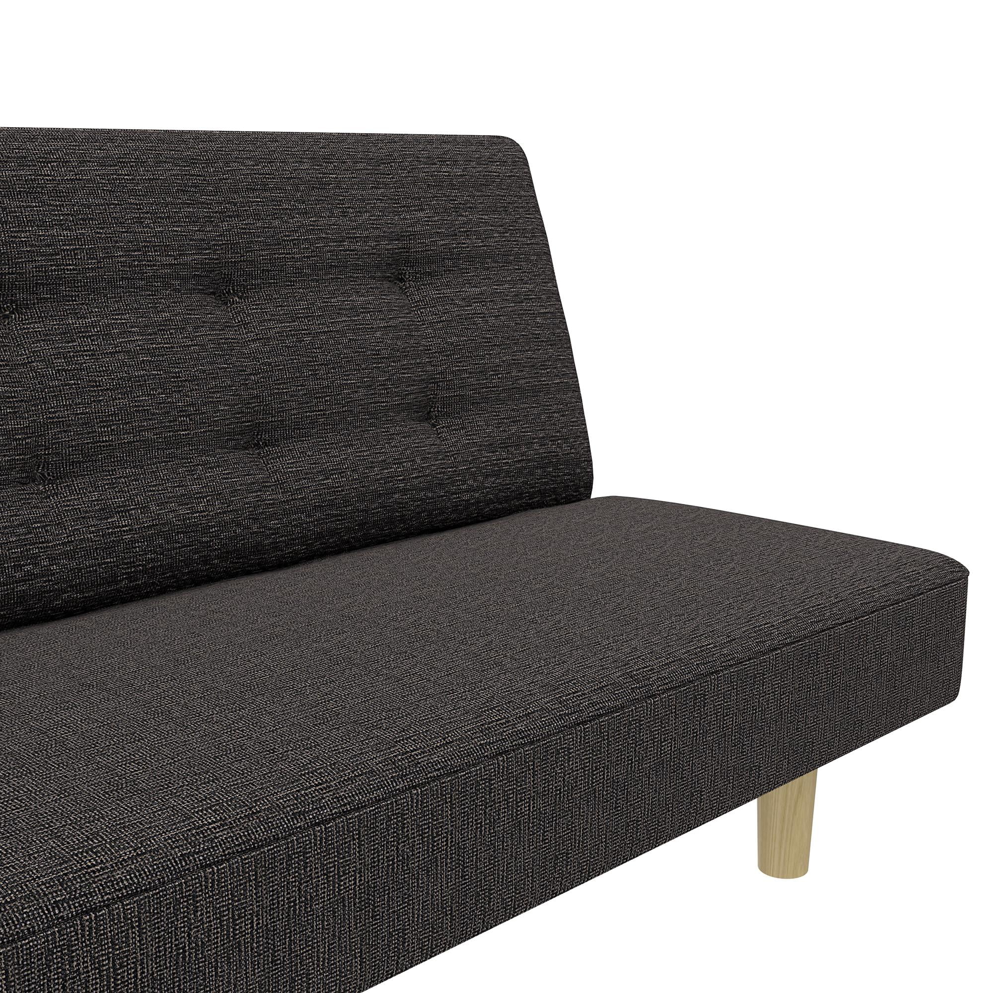 Queer Eye Tamlin Futon, Couch and Sleeper, Gray Linen