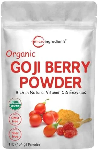 Organic Strawberry Powder  1 Lb | 100% Natural Fruit Powder | Freeze-Dried Strawberries Source | No Sugar & Additives | Great Flavor for Drinks  Smoothie  & Beverages | Non-GMO &a