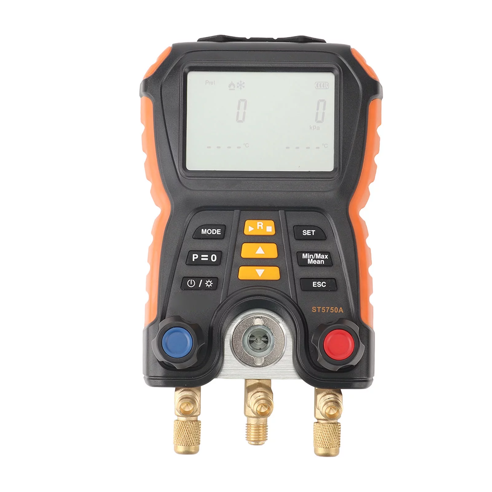 Digital Manifold Gauge Refrigeration Digital Manifold Gauge Accuracy 2 in 1 Pressure Temperature Tester Air Conditioner HVAC Digital Manifold Meter