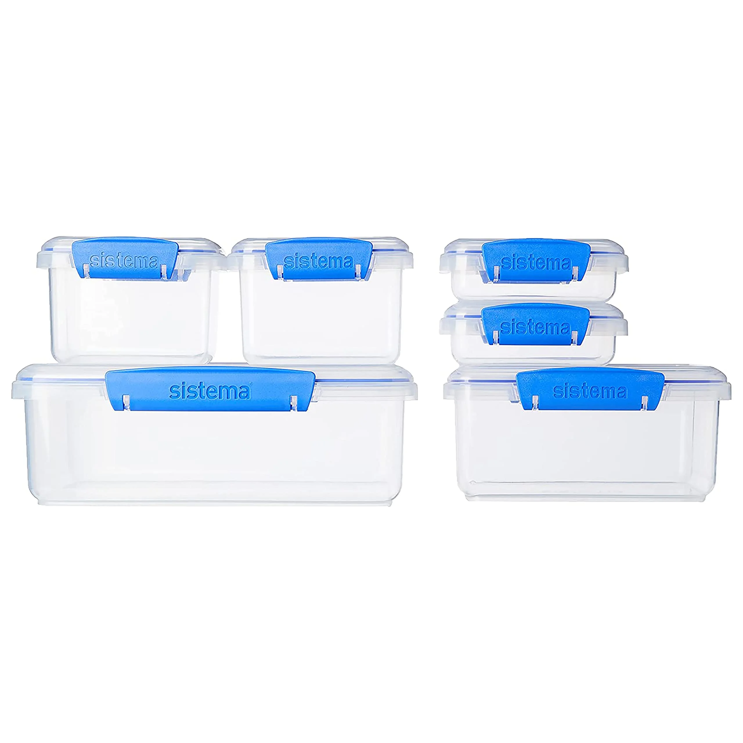 Sistema Multi Piece Food Storage Containers in Assorted Shapes - Set of 6