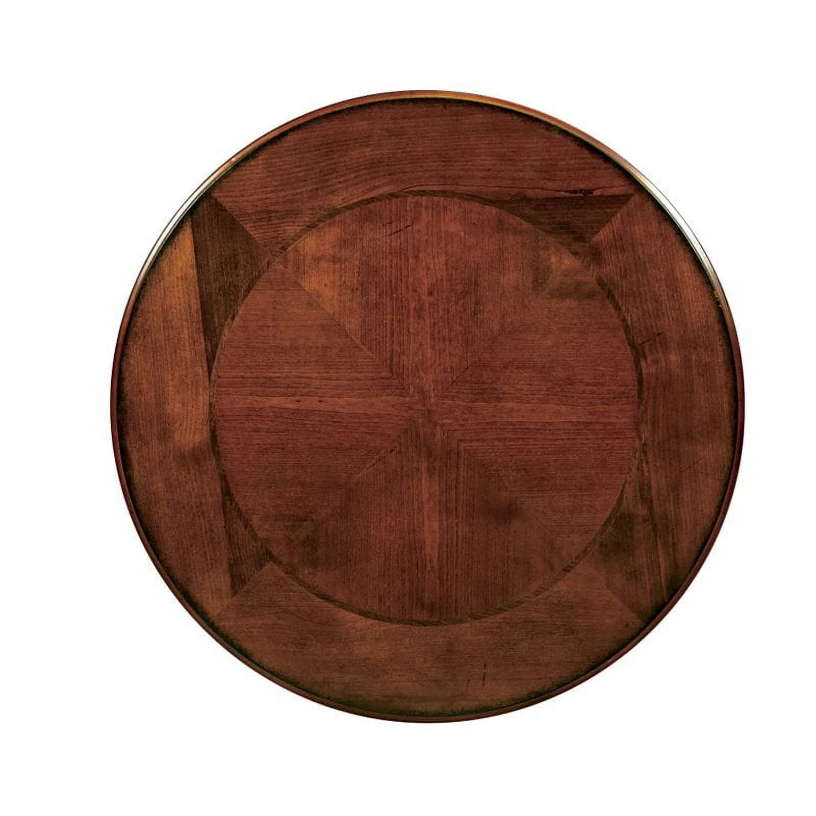 Home Square Azea Traditional Wood 1-Shelf End Table in Brown Cherry - Set of 2