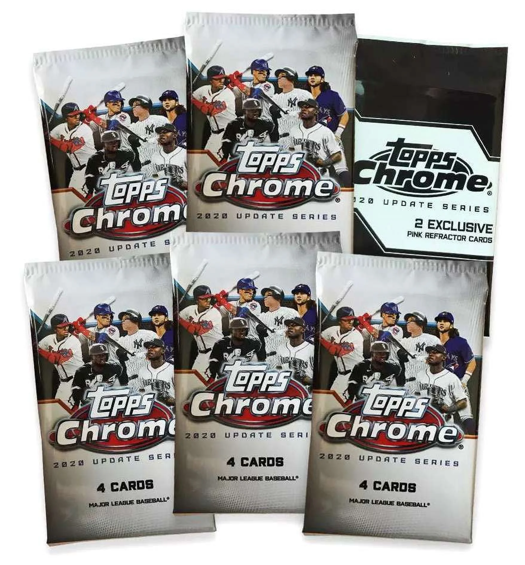 MLB Topps 2020 Chrome Update Trading Card HANGER Box (22 Cards)