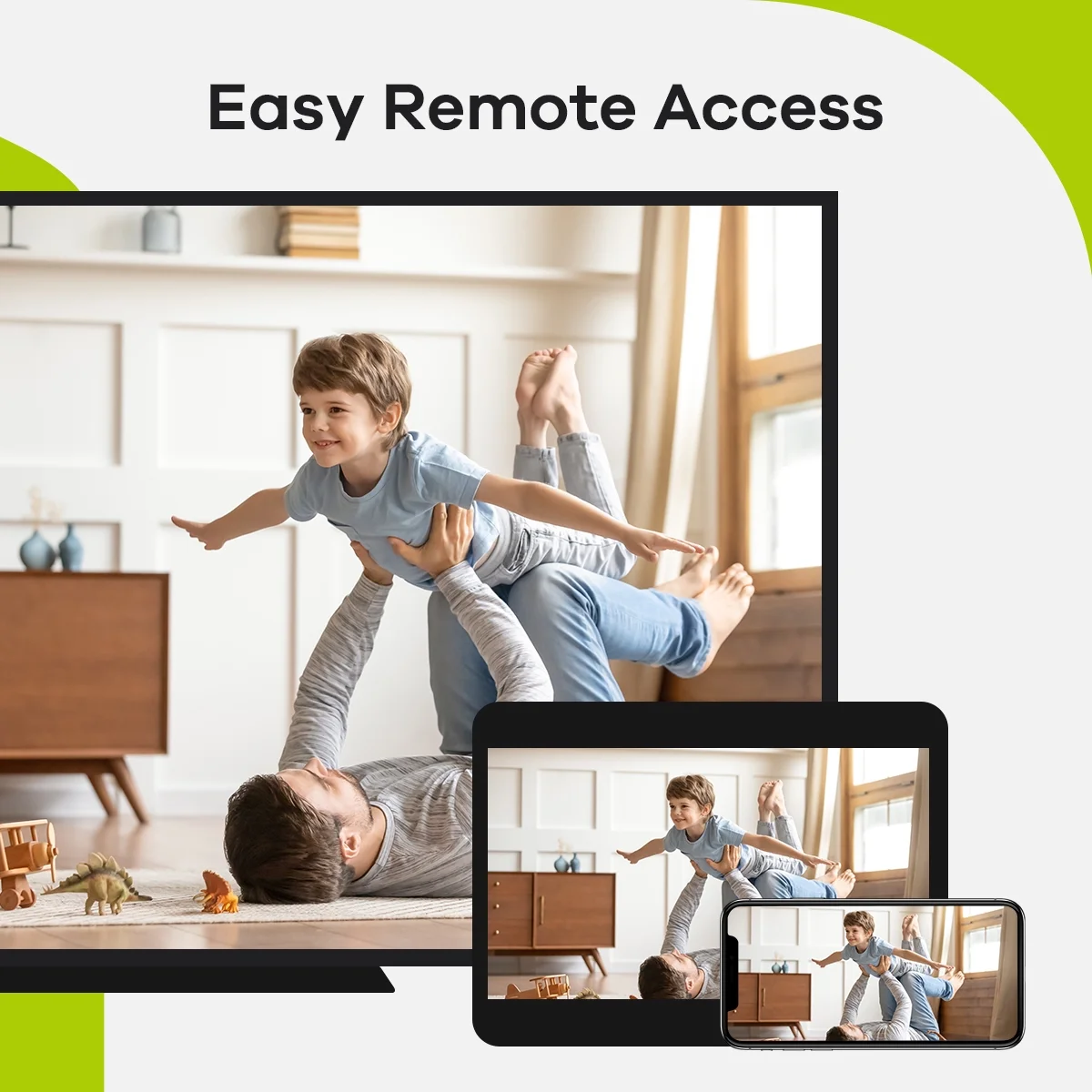 SANNCE 8 Channel 1080p 5-in-1 Security Camera System with 4pcs Wired Surveillance Cameras with 100 ft Night Vision，NO Hard Drive