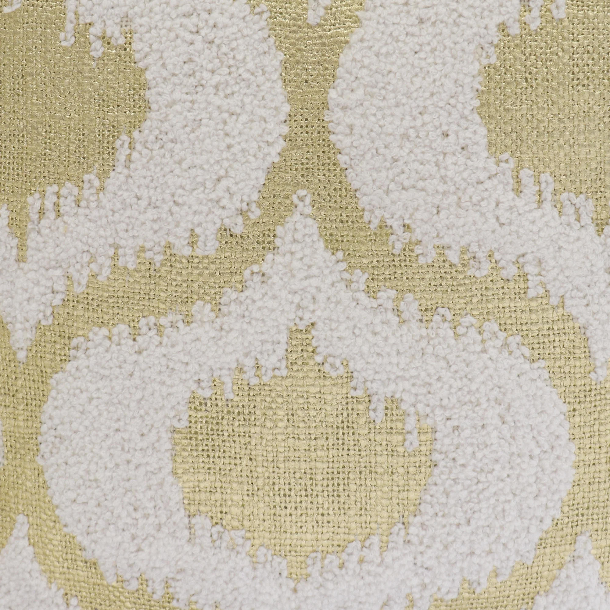 Pasargad Home Grand Canyon Cotton Pouf - Gold Foiled - 17.75 x 17.75 x 17.75 in.