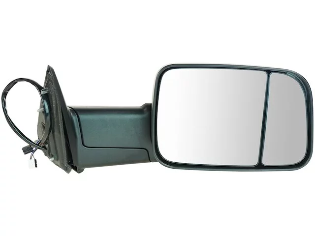 Right Passenger Side Power Mirror - Textured Black - Manual Folding - Towing - with Heated Glass, Turn Signal, and Puddle Lamp - Compatible with 2013 - 2018 Ram 2500 2014 2015 2016 2017