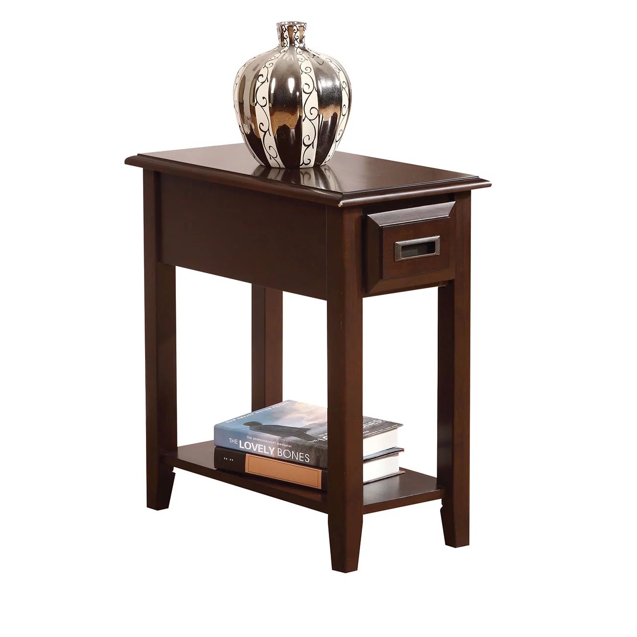 Astounding Side Table Dark Cherry Brown - Saltoro Sherpi