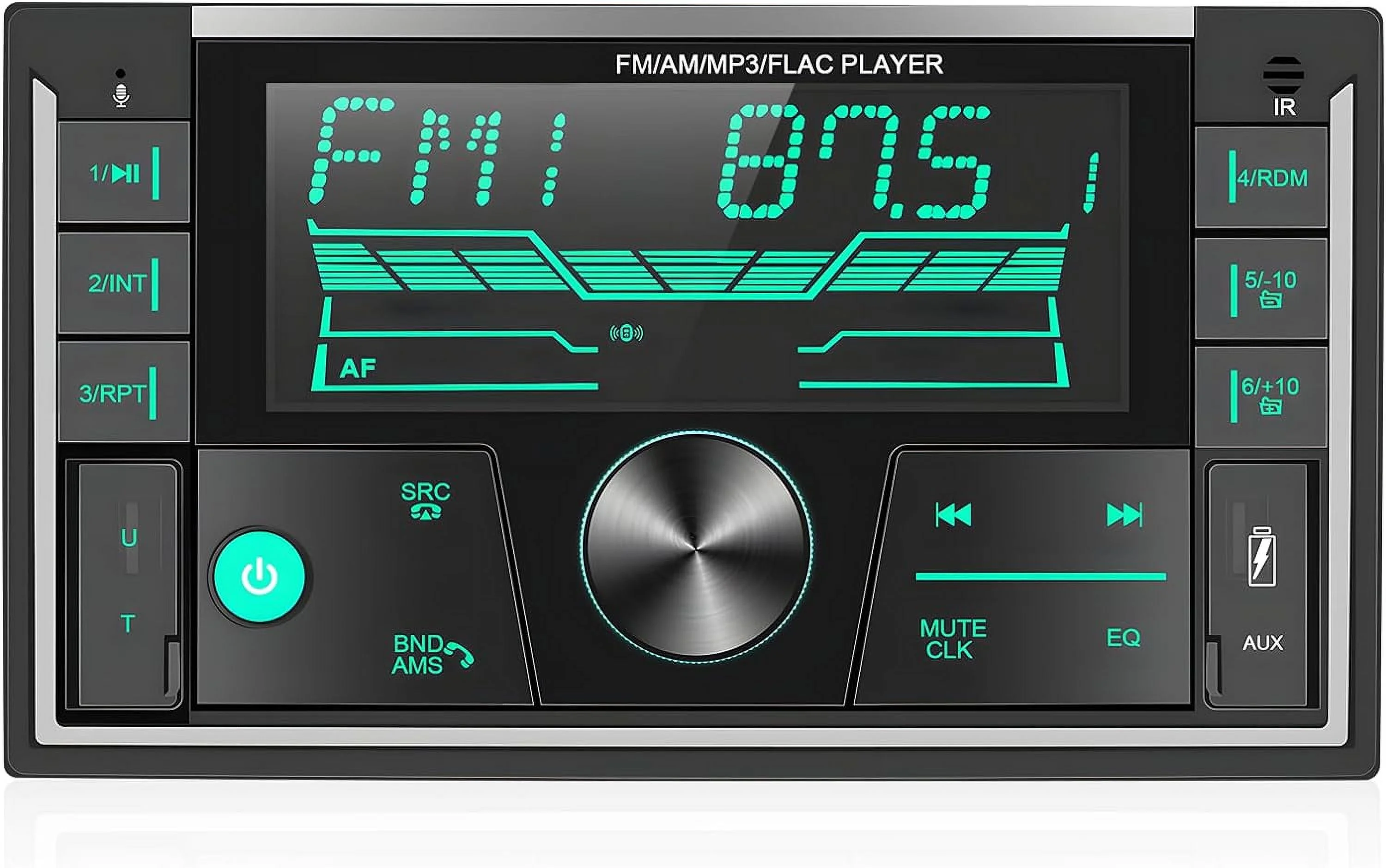 Double Din Car Stereo Bluetooth Hands-Free Call & Audio, Car MP3 Media Player, Push to Talk istant, App Control,