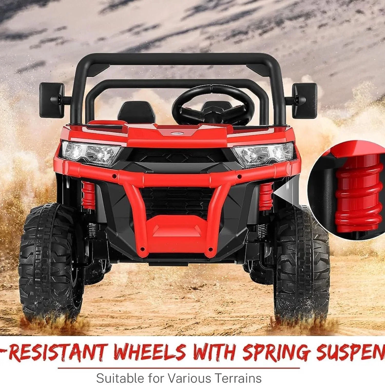 6-Wheeler 24V Battery-Powered Dump Truck with Remote Control and LED Lights