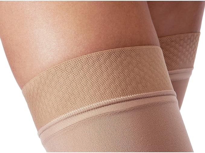 JOBST Relief Compression Stocking Thigh High Closed Toe Small Beige 15-20mmHg - 1 Pair