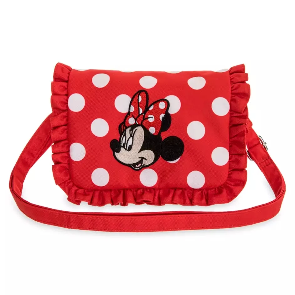 Disney Parks Minnie Mouse Crossbody Purse Red & White Polka Dots