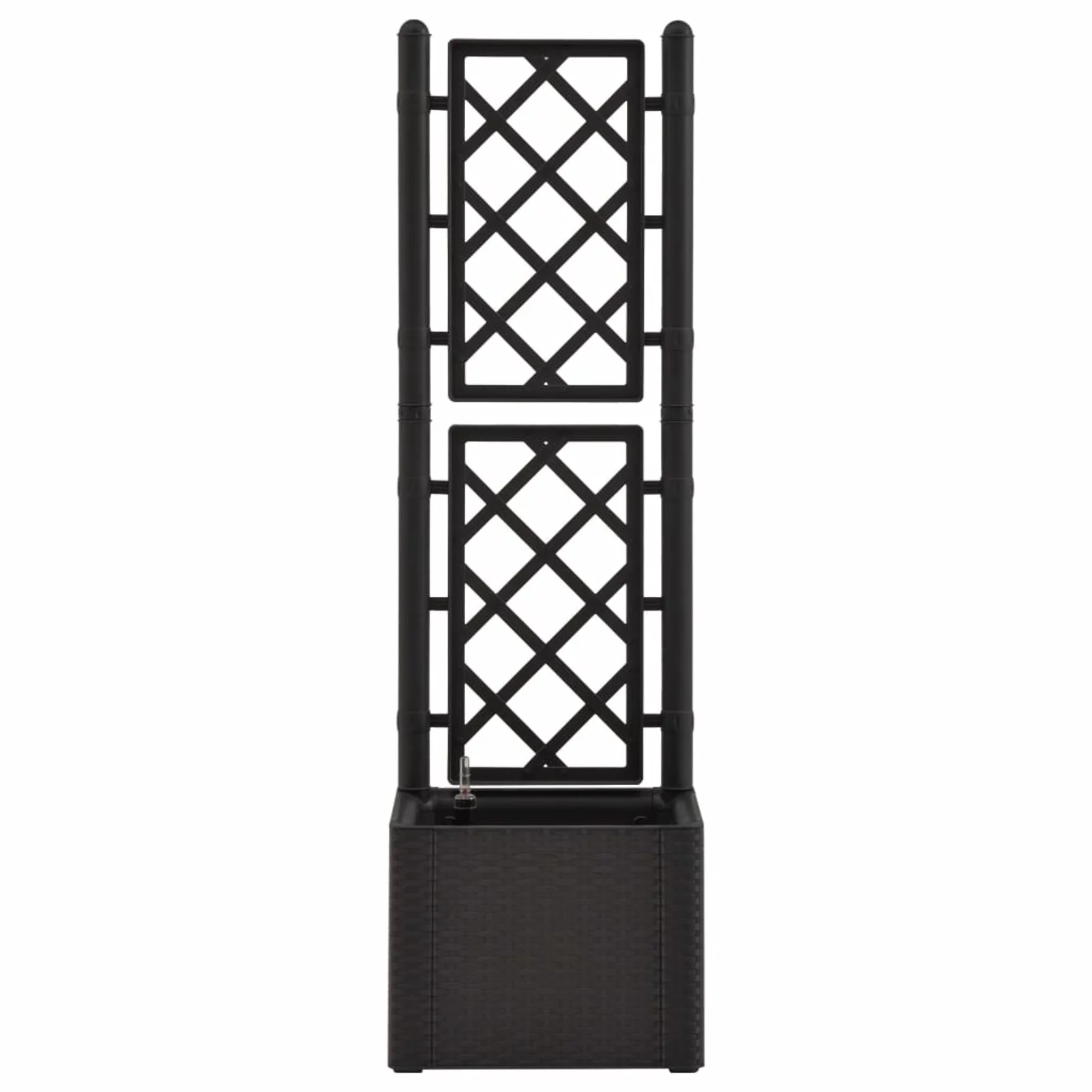 Garden Raised Bed with Trellis and Self Watering System Anthracite