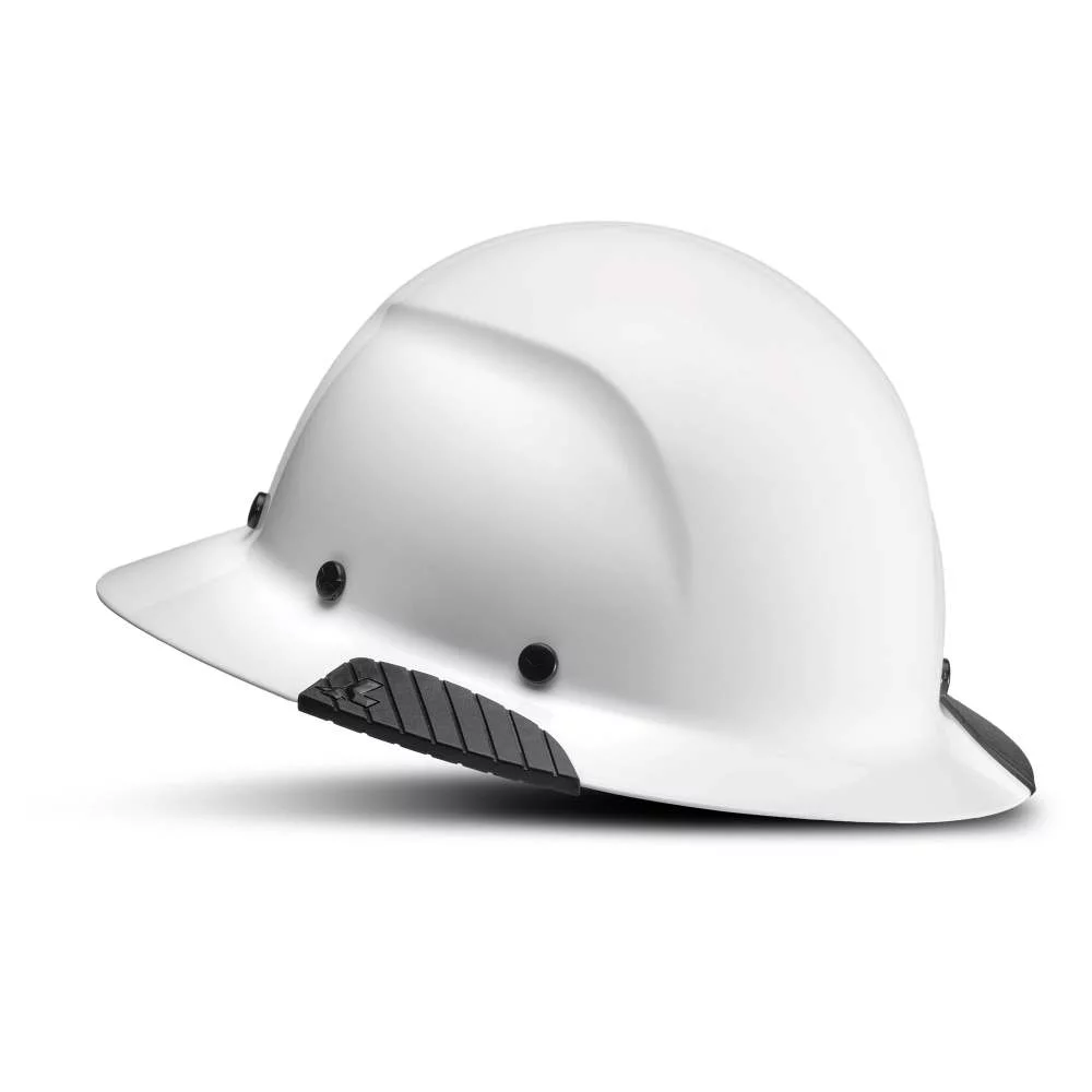 Lift Safety Hard Hat Dax White Carbon Fiber Full Brim