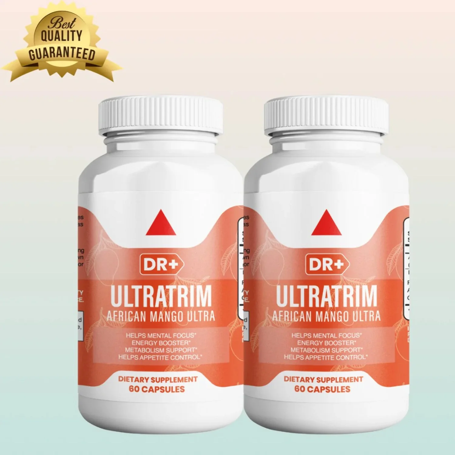 African Mango Ultra Pills - Suppress Appetite - Burn Fat - Boost Energy Fast Results | 2-Pack