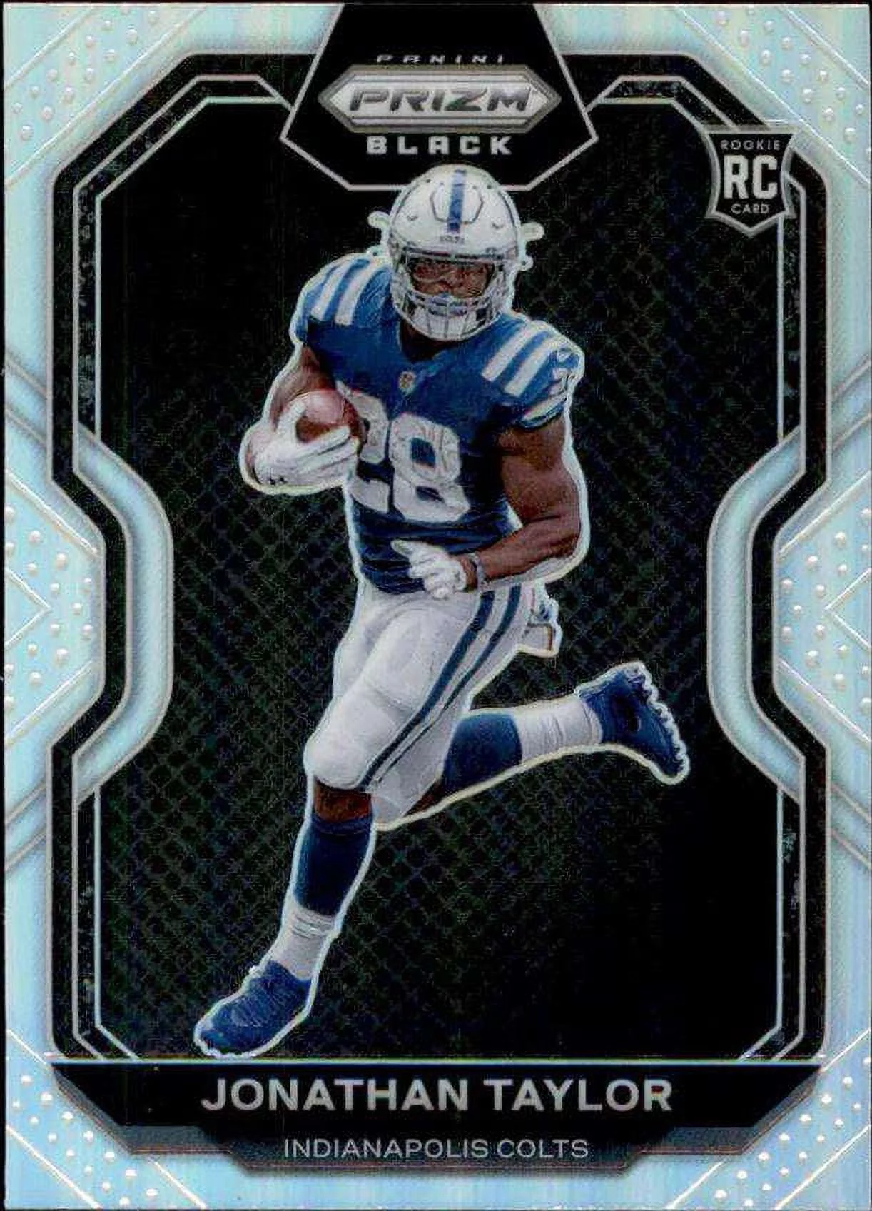 NFL 2020 Panini Chronicles Prizm Black Football Jonathan Taylor Trading Card PB-7 (Rookie)