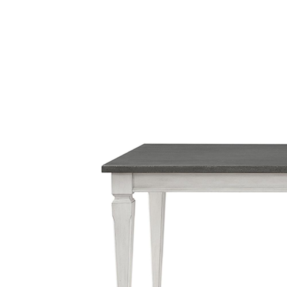 Acme Katia Dining Table, Gray & Weathered White Finish