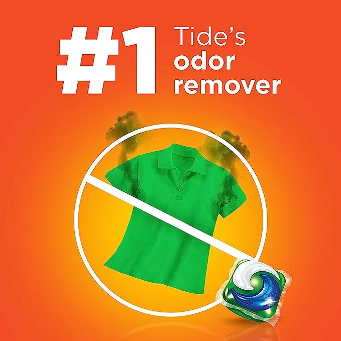 Tide PODS Plus Febreze Laundry Detergent Packs Bag, Botanical Rain, 54 Count